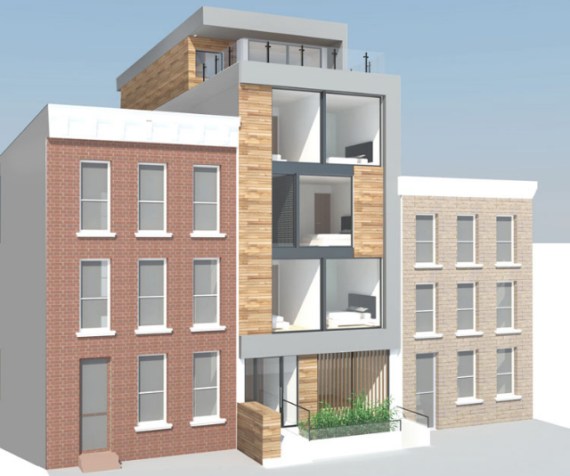 97 Douglass Street, rendering from Atelier Architecture