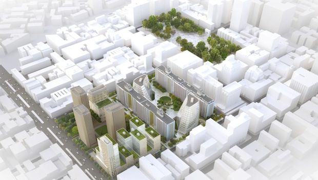 Greenwich Village NYU Expansion Plan, model via New York University