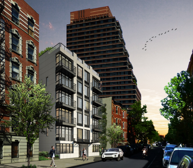 15 West 119th Street, rendering by Melamed Architect