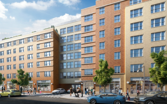 Park West Apartments at 2026 Westchester Avenue, rendering by MAP