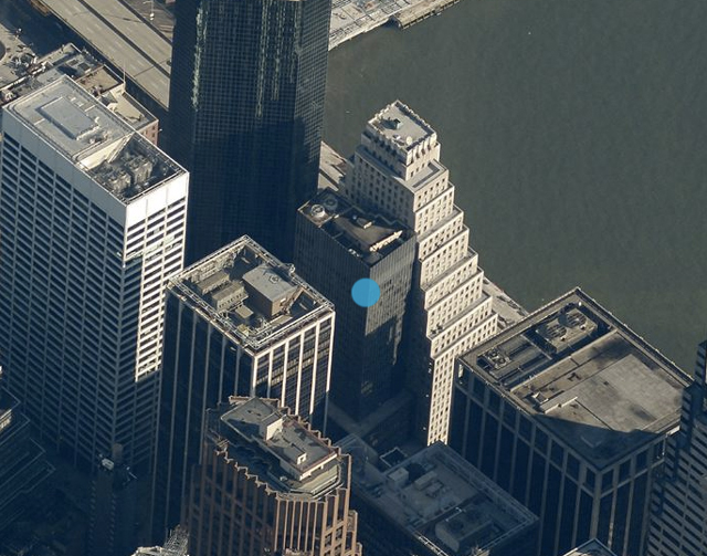 110 Wall Street, image from Bing Maps
