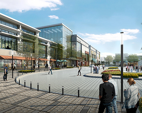 Staten Island Mall expansion (view from new Richmond Avenue entrance), rendering from S9