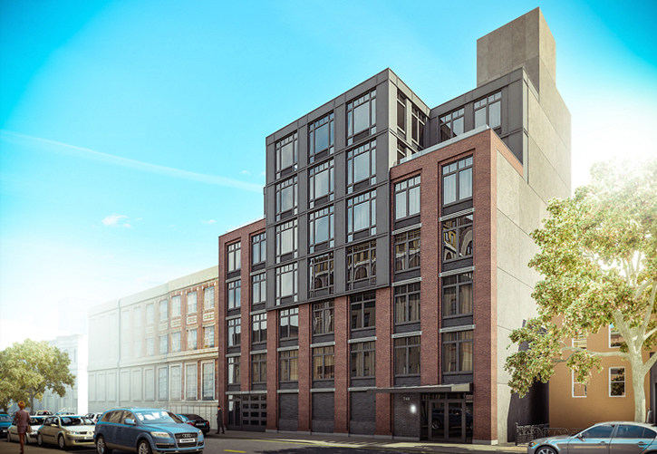 740 Dekalb Avenue, rendering by Issac and Stern Architects