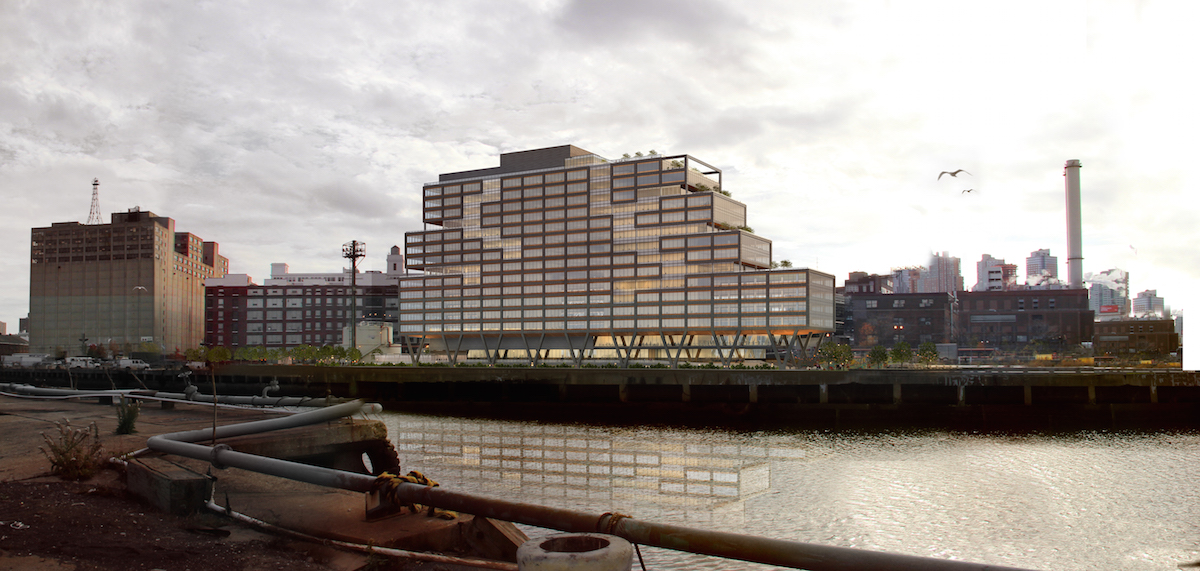 WeWork's Dock 72 at the Brooklyn Navy Yard, rendering by S9 Architecture/Perkins Eastman