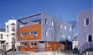 Homes at Glenmore Gardens in East New York, built in 2007 through Bloomberg's New Foundations program. photo via LTL Architects