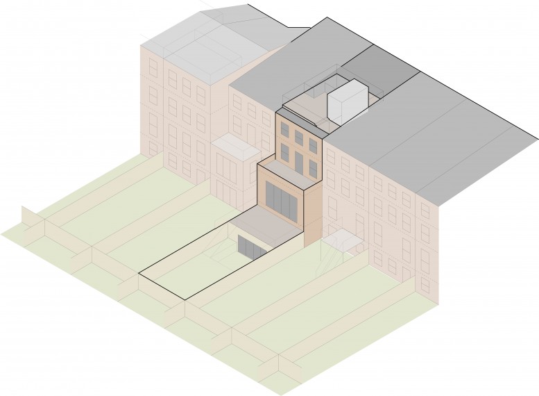 Approved proposal for 48 Downing Street.