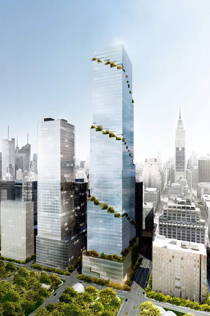 Rendering of 66 Hudson Boulevard. Credit: BIG/Tishman Speyer.