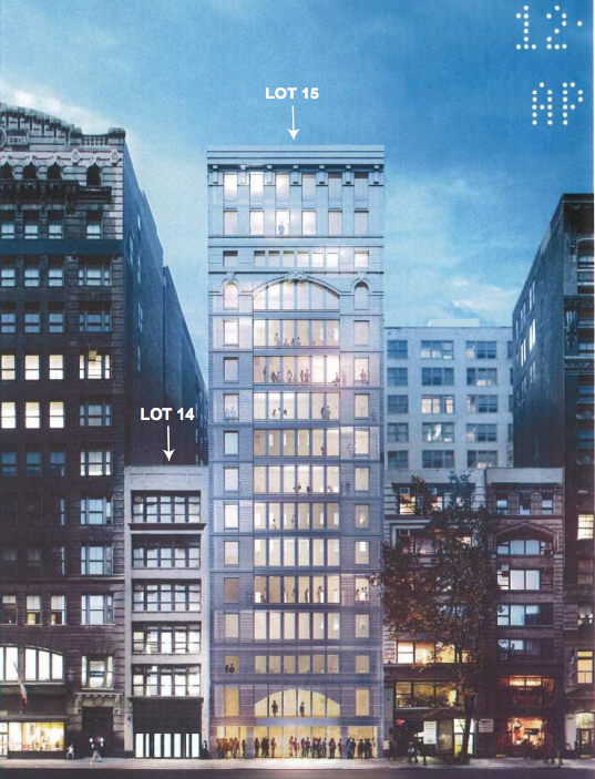 41-43 West 17th Street, rendering by Morris Adjmi Architects