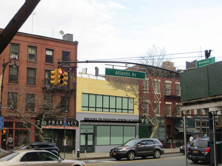 Rendering of the Brooklyn Heights Jewish Academy at 81 Atlantic Avenue