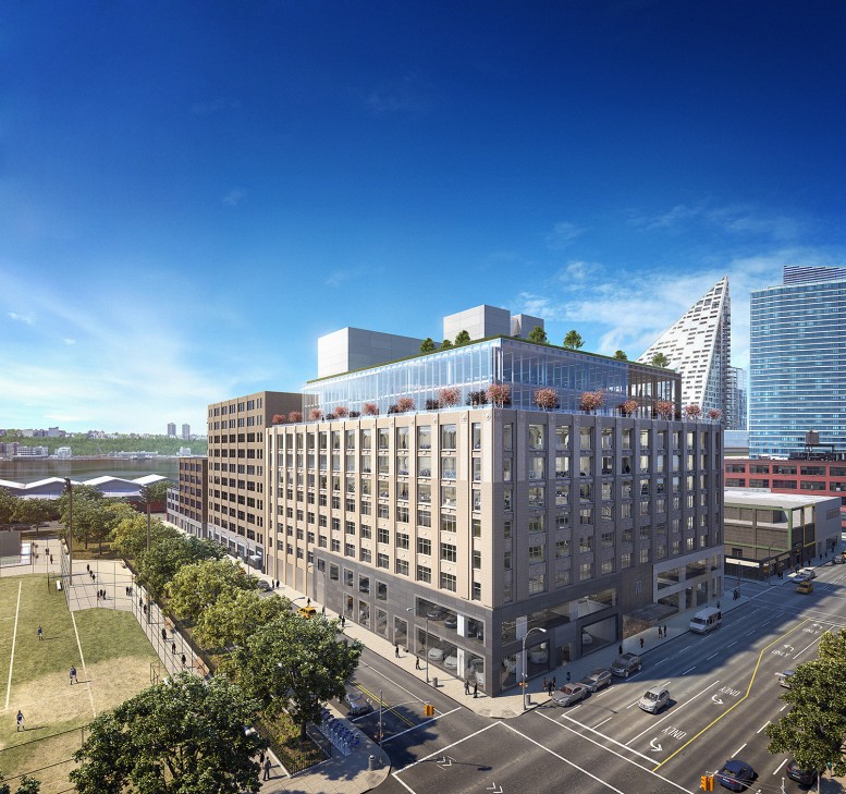 Rendering of 787 Eleventh Avenue by Rafael Viñoly. © Neoscape