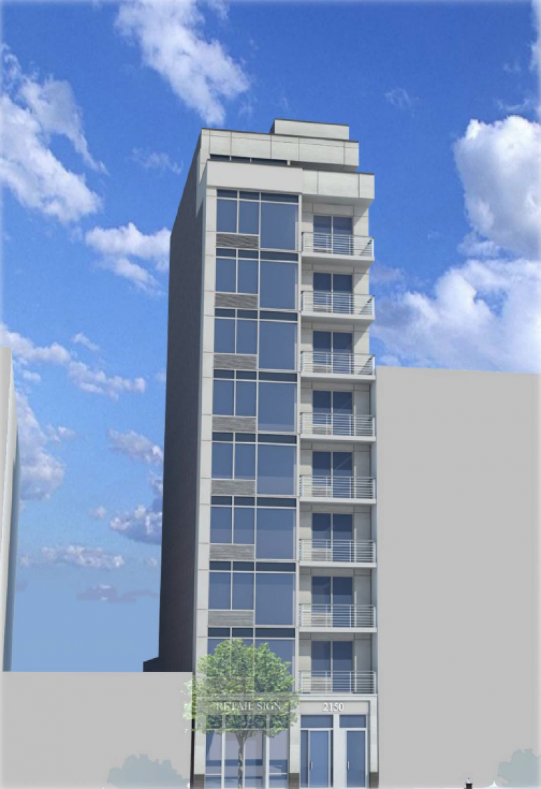 2150 Second Avenue, rendering by T.F. Cusanelli and Filletti Architects