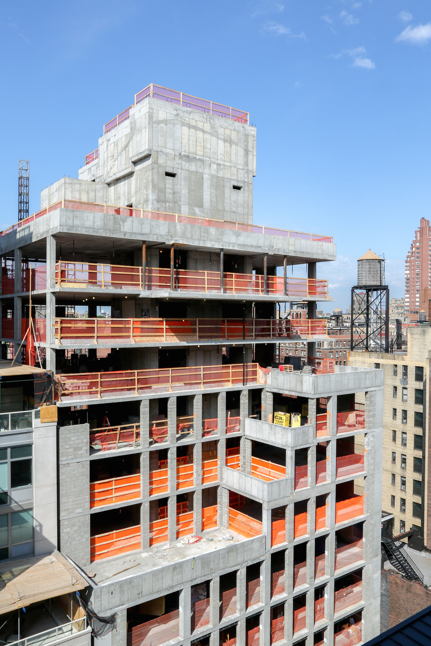 221 West 77th Street tops out. photo by J Grassi for Naftali Group
