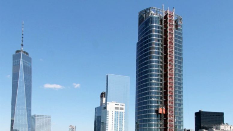 Screenshot of 50 West Street time-lapse video. Credit: EarthCam