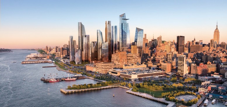 Rendering of Hudson Yards. Via Related