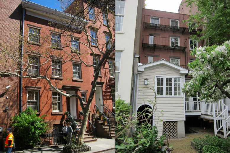 Existing conditions, front and rear, at 83 Horatio Street