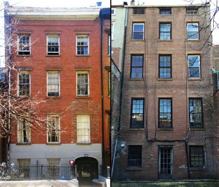 152 Henry Street, front and rear, existing conditions