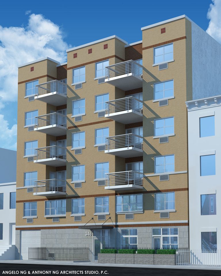 Rendering for 346 Bergen Street, by Angelo Ng and Anthony Ng’s Architects Studio P.C.