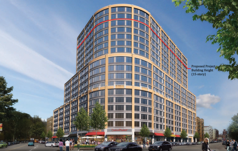 4650 Broadway, rendering via DCP/Acadia Sherman Ave LLC