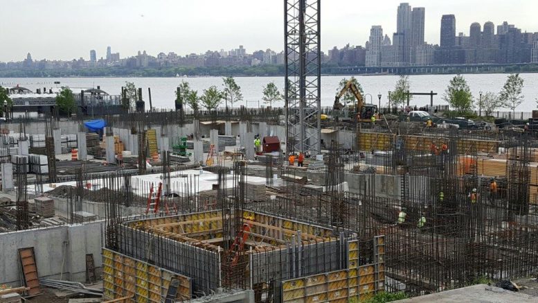Foundation work at the Avora. photo courtesy of Landsea
