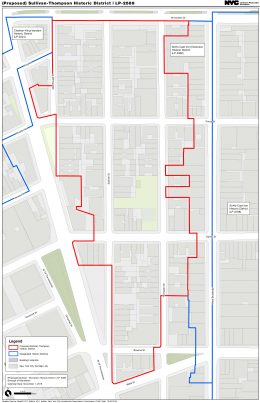 Map of the Proposed Sullivan-Thompson Historic District