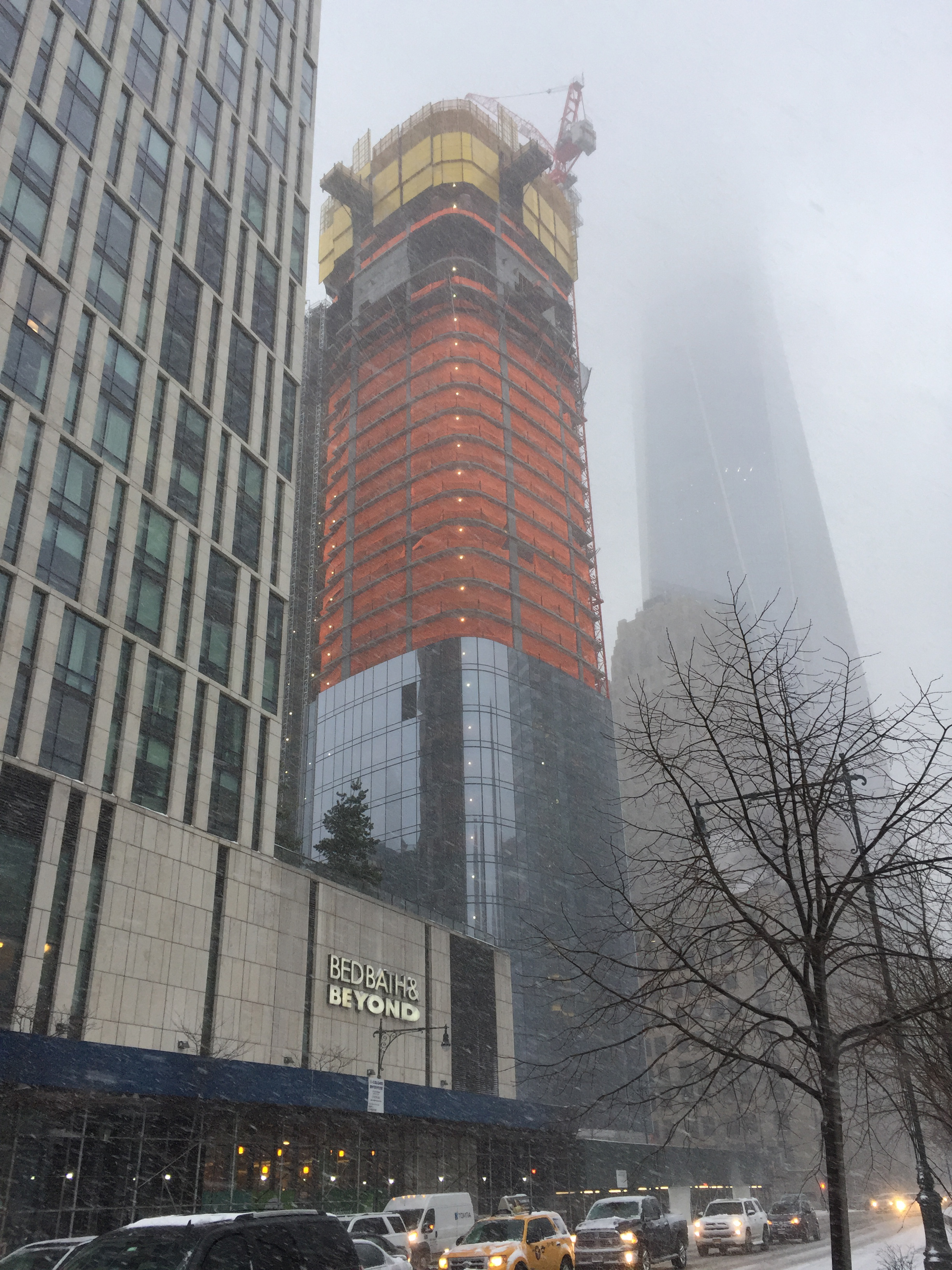 111 Murray Street on January 7, 2016. Photo by Vertical_Gotham via YIMBY Forums