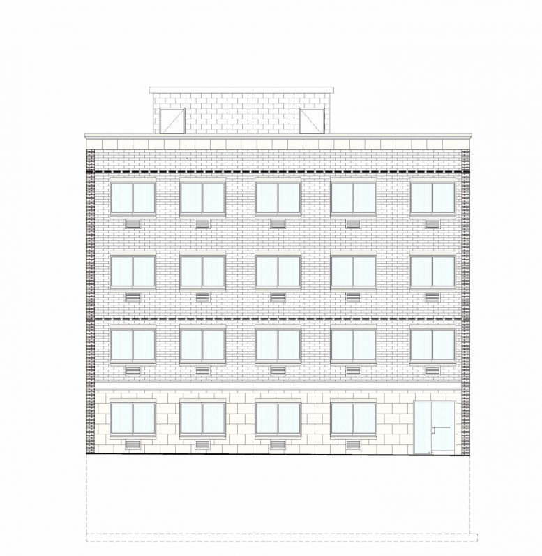 909 East 229th Street, elevation by Badaly Architects
