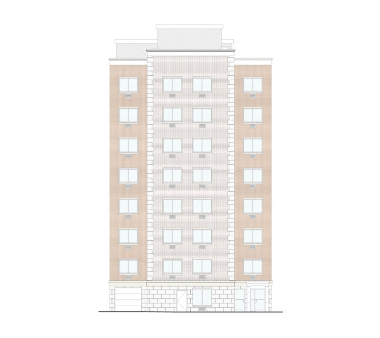 1893 Crotona Avenue, elevation courtesy Badaly Architects