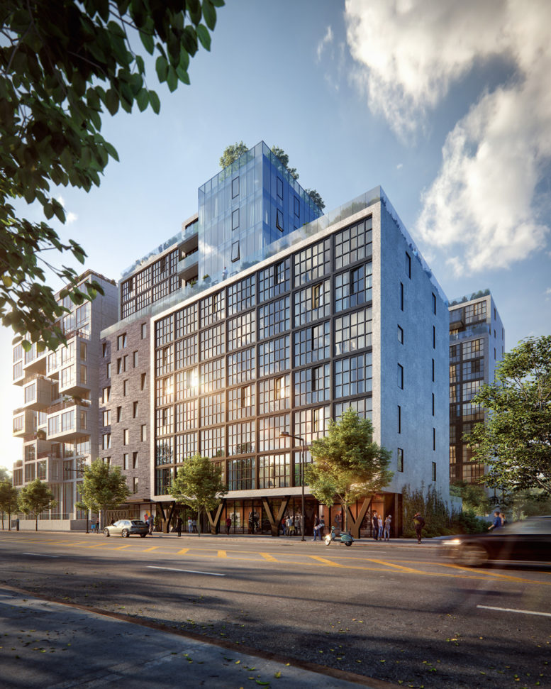 GALERIE Exterior, Renderings by Binyan Studios