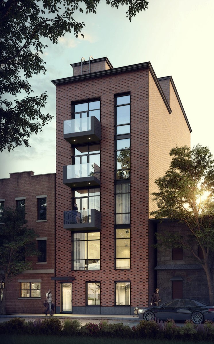165 Malcolm X Boulevard, rendering courtesy IMC Architecture