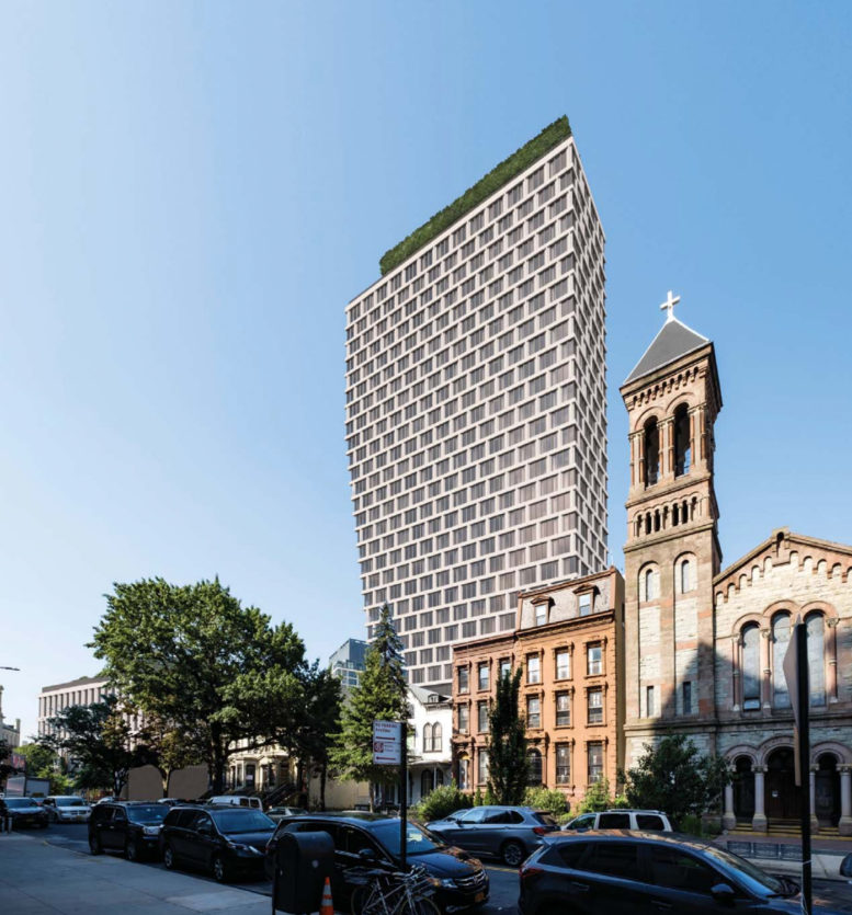 520 and 550 Clinton Avenue view from South, Brooklyn, new design