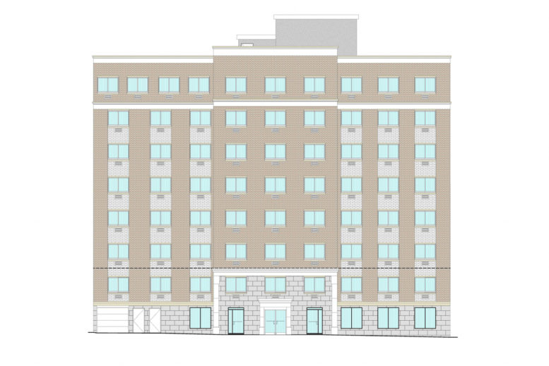 1318 Southern Boulevard Front Elevation, by Badaly Architects