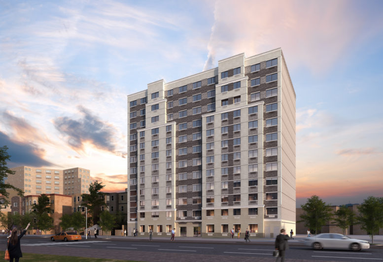 2065-2067 Ryer Avenue, rendering courtesy UA Builders Group, with design by Badaly Architects