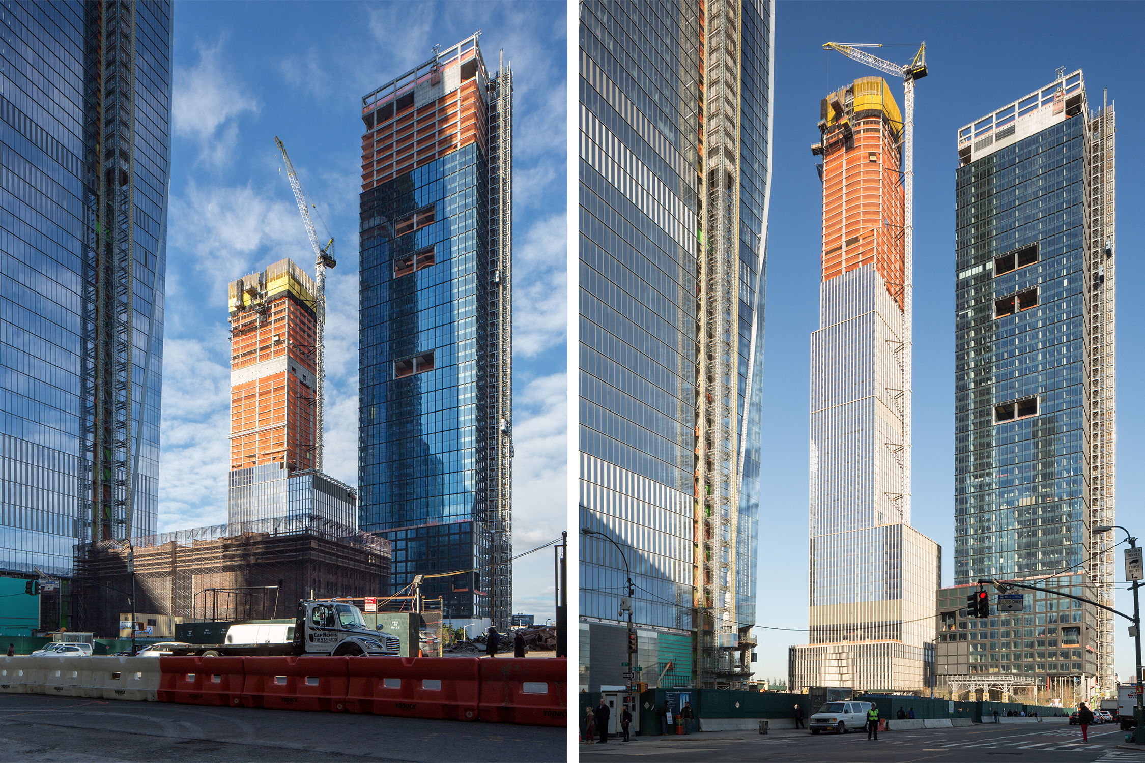 35 Hudson Yards in November compared to Today