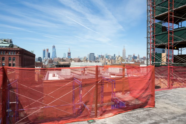 Looking toward Midtown from the 11th Floor terrace at 90 Morton Street, image by Andrew Campbell Nelson