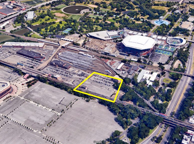 Possible location for the broadcasting building, image via Google Maps
