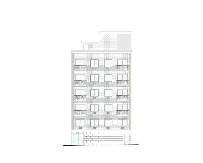 2116 Colonial Avenue, elevation by Badaly Architects