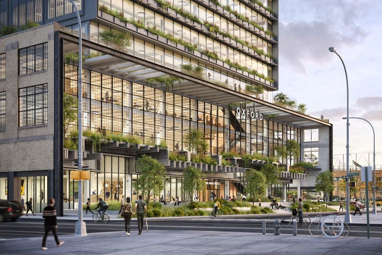Rendering of 550 Washington Street (© COOKFOX Architects)