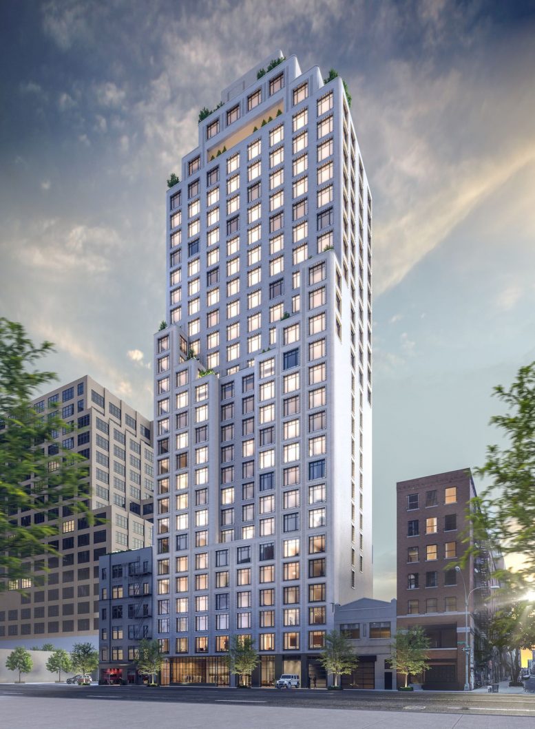 Rendering of Greenwich West at 110 Charlton Street (Courtesy Familiar Control)