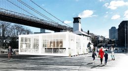 Rendering of the new Fulton Ferry Landing Pier venue - Starling Architecture