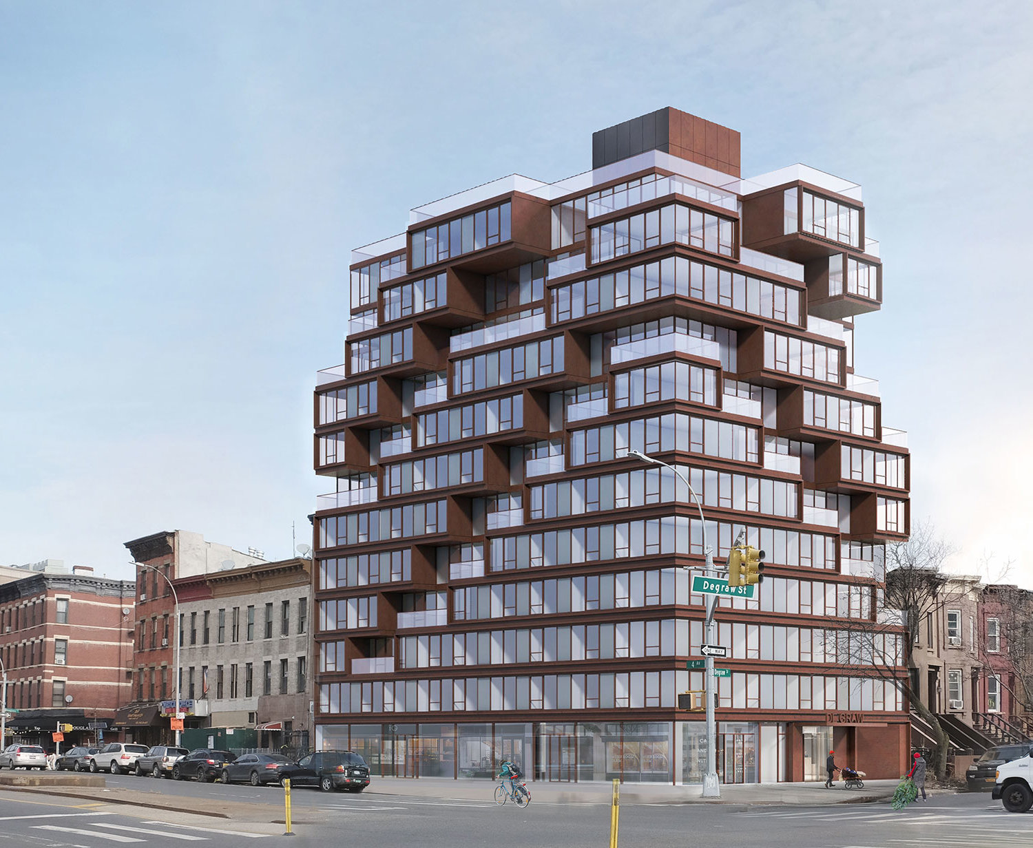 Rendering of 167 Fourth Avenue (formerly 639 Degraw Street) - ODA Architecture