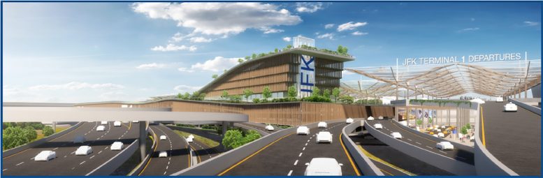 Illustration of the Northwest Corner of the JFK Buildout Site