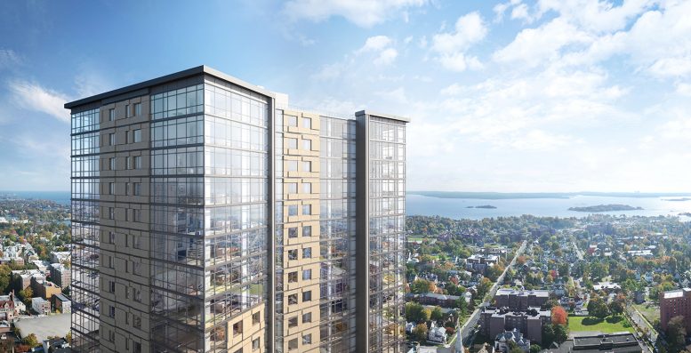 Rendering of 360 Huguenot via RXR Realty