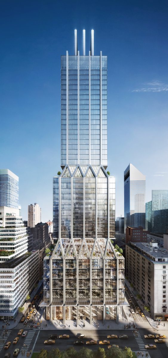 425 Park Avenue. Rendering by Dbox, courtesy of Foster + Partners