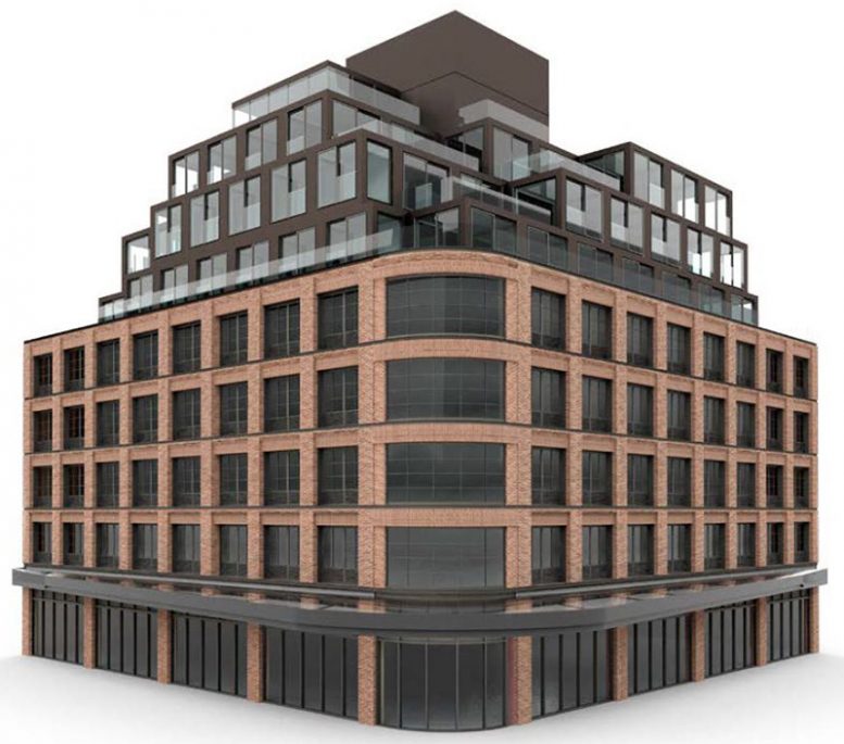 View Development Site 1 at 979 Pacific Street from Pacific Street and Grand Avenue - EMP Capital Group