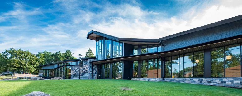 Completed view of The Barbara Walters Campus Center at Sarah Lawrence College