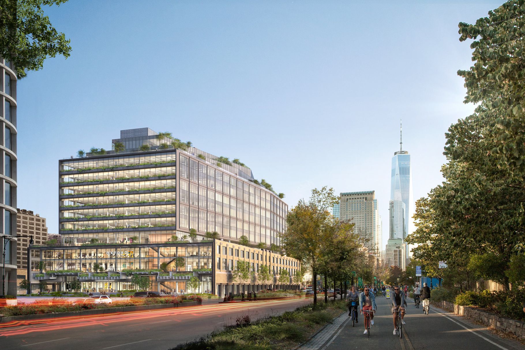 Rendering of 550 Washington Street (© COOKFOX Architects)