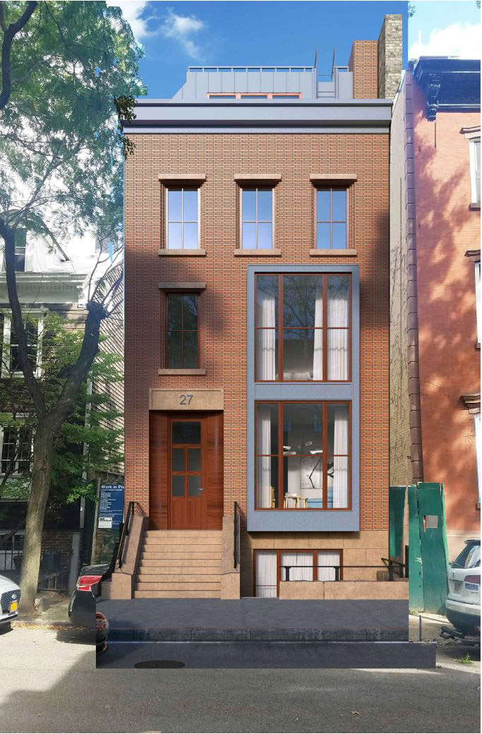 Rendering of 27 Cranberry Street - NY3 Design Group / Charles Schmitt Architects