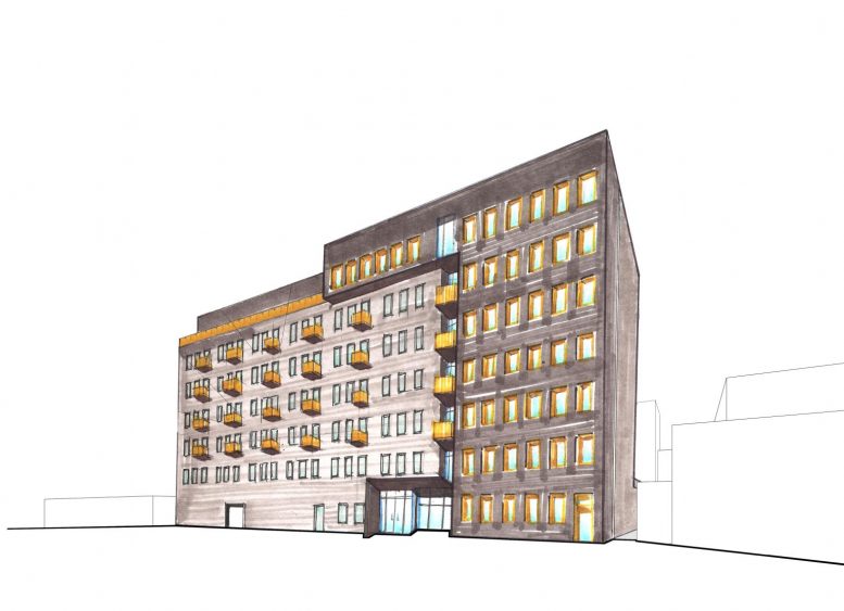 Preliminary rendering of 26-30 4th Street - J Frankl Associates