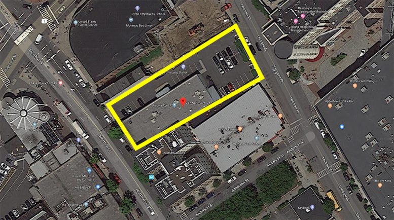 Aerial view of 247 North Avenue - Google Maps
