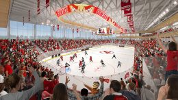 Rendering of Sacred Heart University's new arena